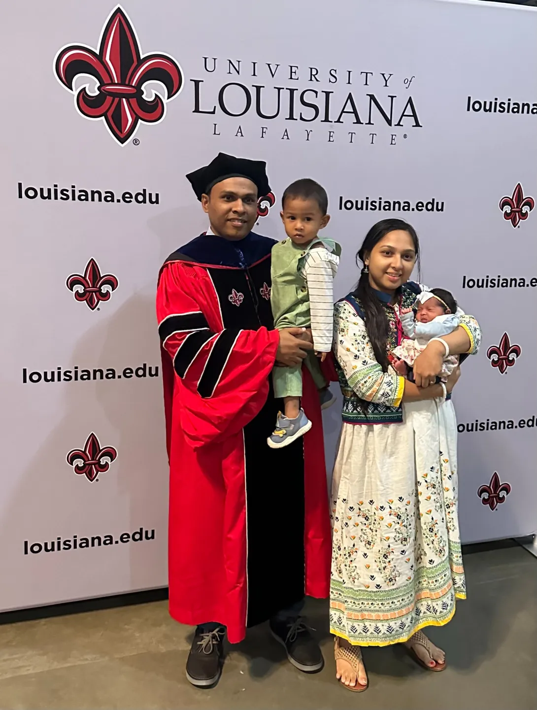 2023 summer graduation ceremony, Dr. Sarker Asish family's photo